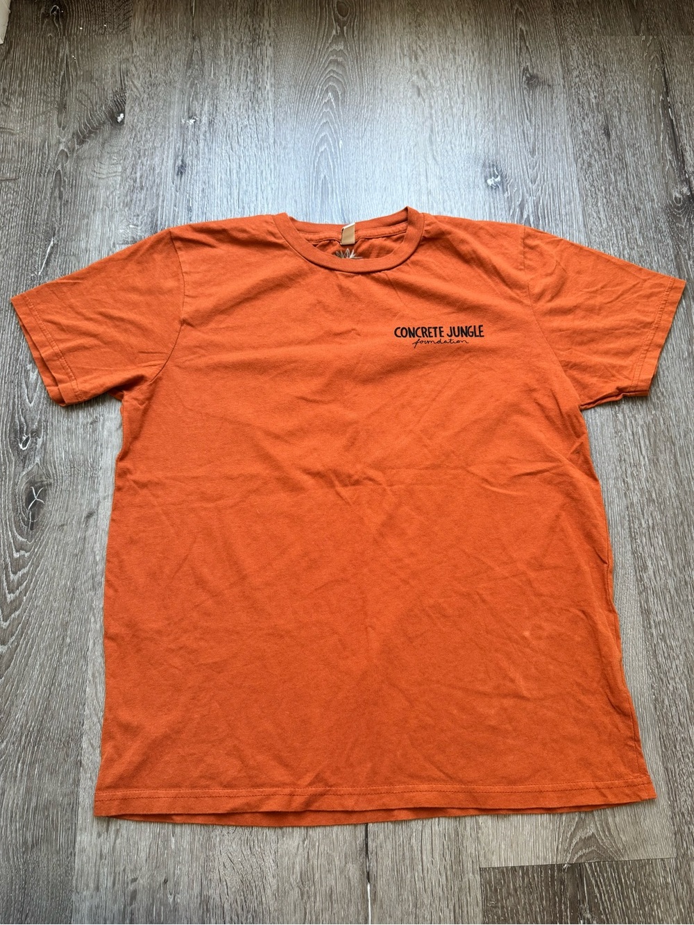 Concrete Jungle Foundation Organic Cotton Graphic T-Shirt Orange Medium
